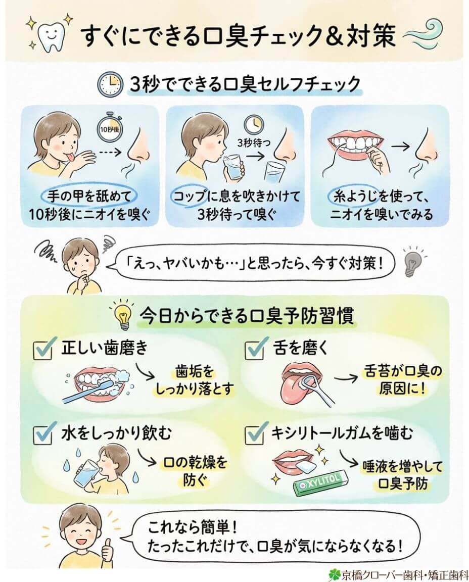 すぐにできる口臭チェック＆対策