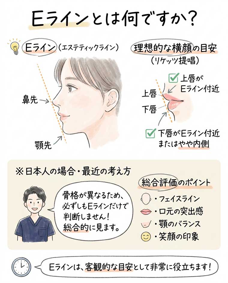 Eラインとは何ですか？の図解