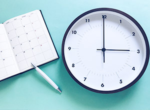 カレンダーと時計