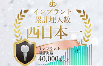 豊富なインプラント治療実績