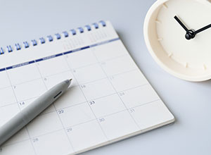 カレンダーと時計