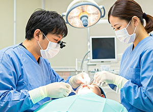 オールオン4手術を行う歯科医師