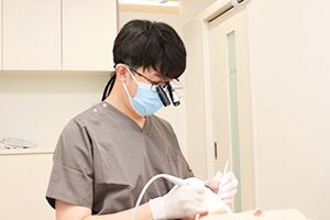 矯正に必要な検査の様子