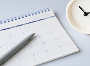 カレンダーと模型